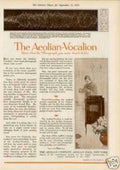 Aeolian Vocalion Phonograph Vintage Retro Advert Ads A4 Photo Print