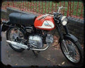 Aermacchi 250 1966 Motorbike Vintage Aged A4 Photo Print