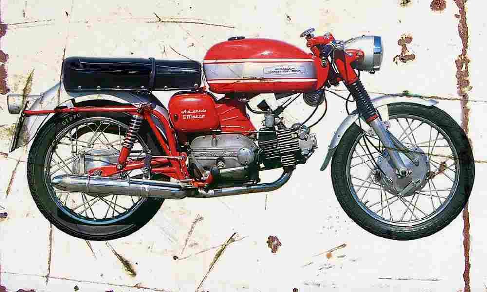 Aermacchi 250 Ala Verde 1970 Aged Vintage A4 Photo Print