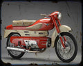 Aermacchi Chimera A4 Photo Print Motorbike Vintage Aged