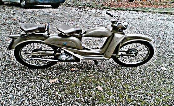Aermacchi Cigno motorbike A4 Photo Print
