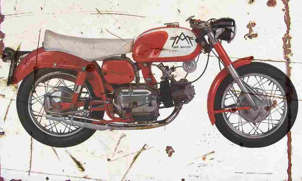 Aermacchi Sprint 1961 Aged Vintage A4 Photo Print