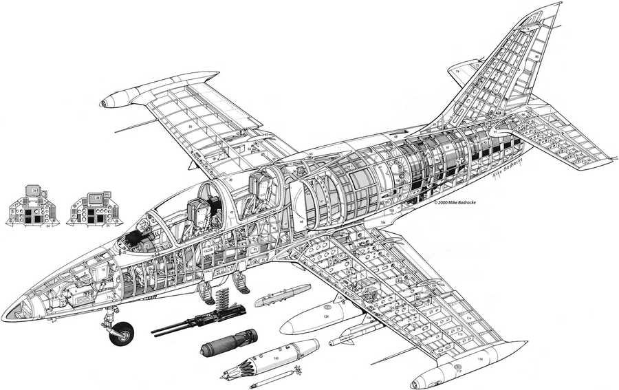 Aero L 39 Albatros cutaway A4 Photo Print