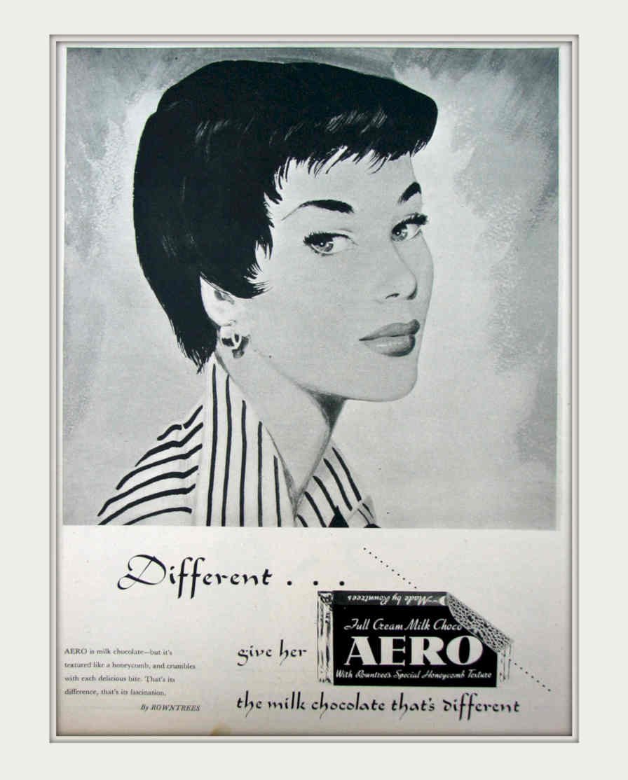 Aero Milk Chocolate Vintage Retro Advert Poster A4 Photo Print 2
