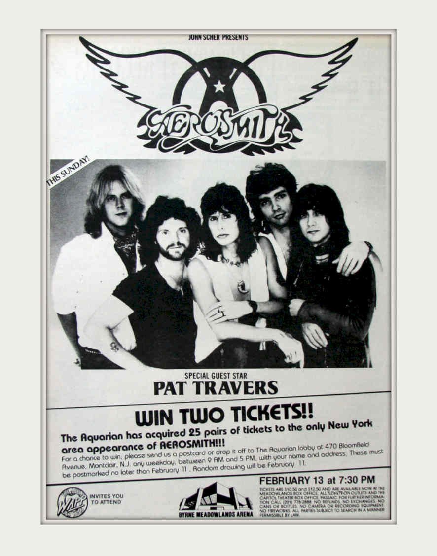 Aerosmith Travers 1973 Vintage Retro Advert Poster A4 Photo Print