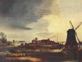 Aert Van Der Neer Landscape With Windmill A4 Photo Print