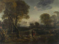 Aert van der Neer An Evening View near a Village A4 Photo Print