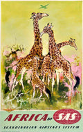 Africa Sas Travel Vintage Retro Advert Poster A4 Photo Print