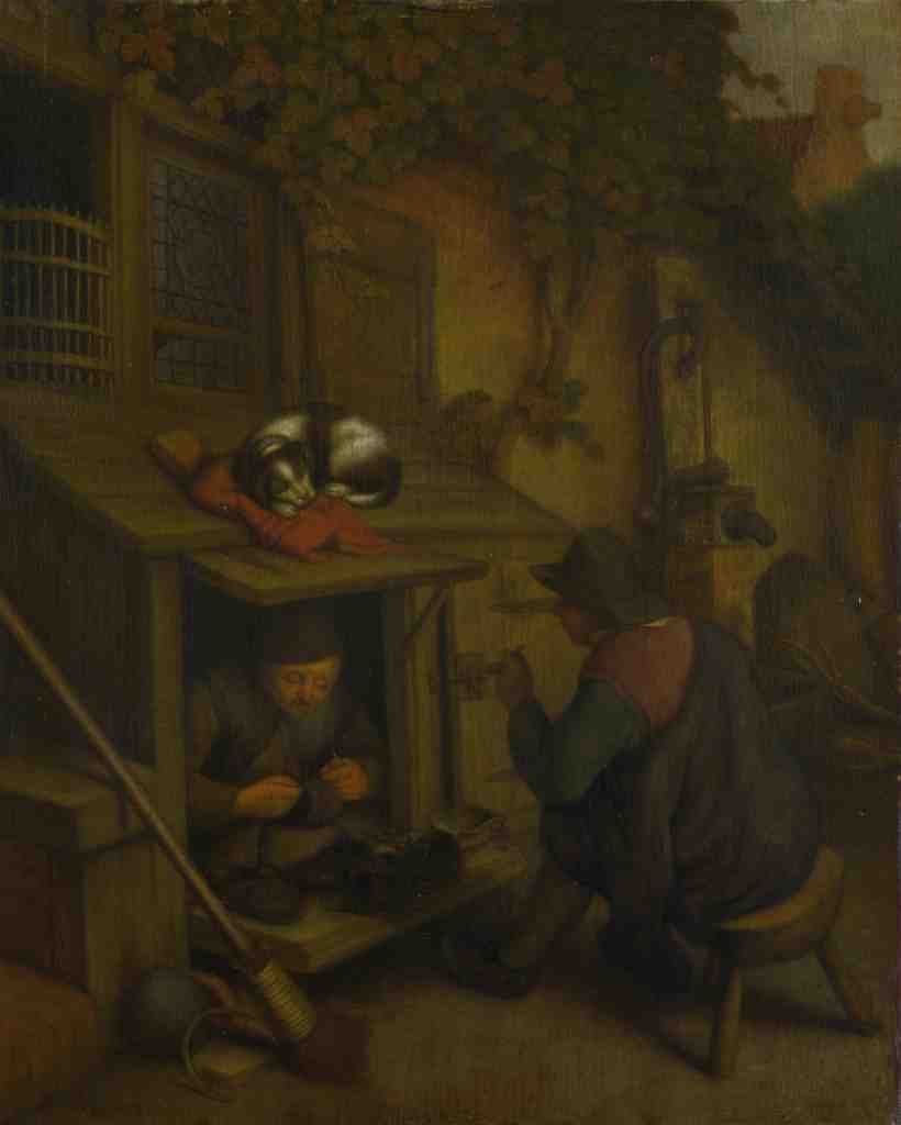 After Adriaen van Ostade A Cobbler A4 Photo Print