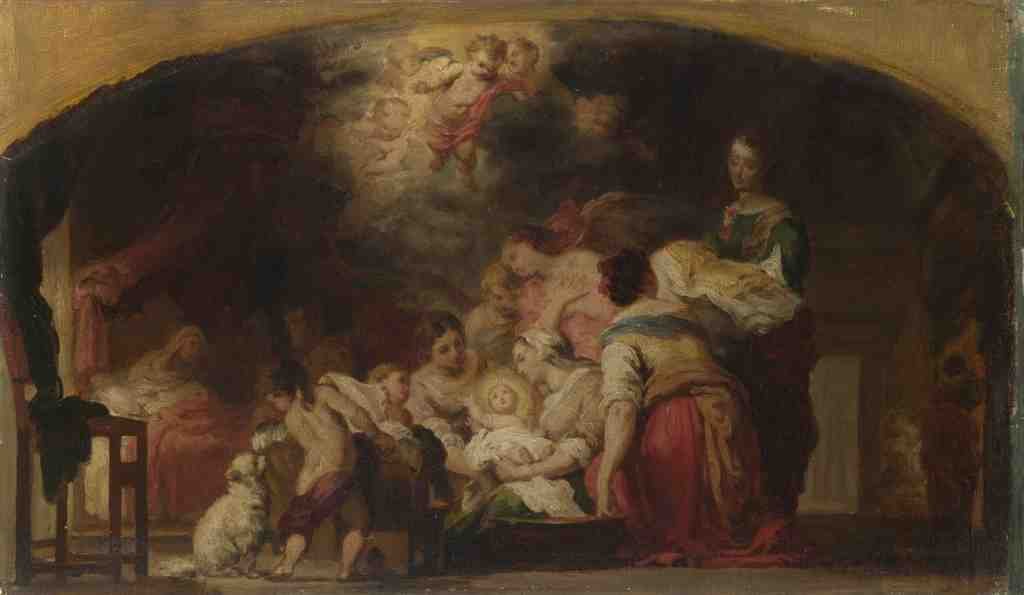 After Bartolome Esteban Murillo The Birth of the Virgin A4 Photo Print