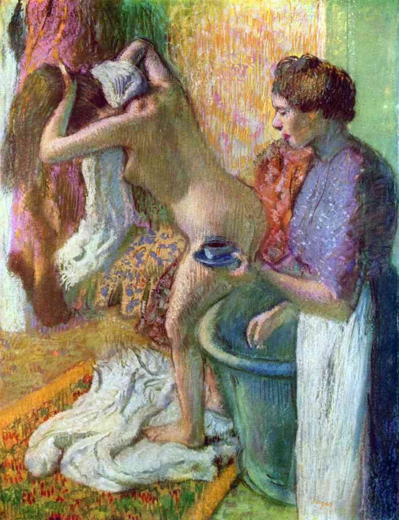 After Bathing 1 Degas A4 Photo Print