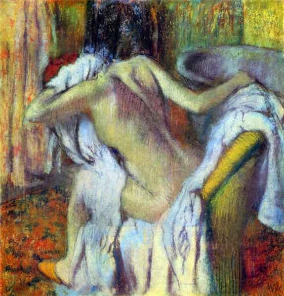 After Bathing 4 by Degas A4 Photo Print