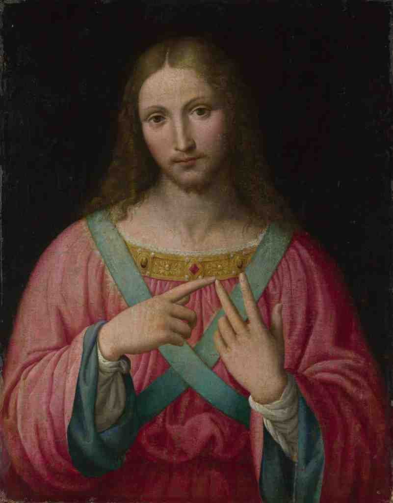 After Bernardino Luini Christ A4 Photo Print