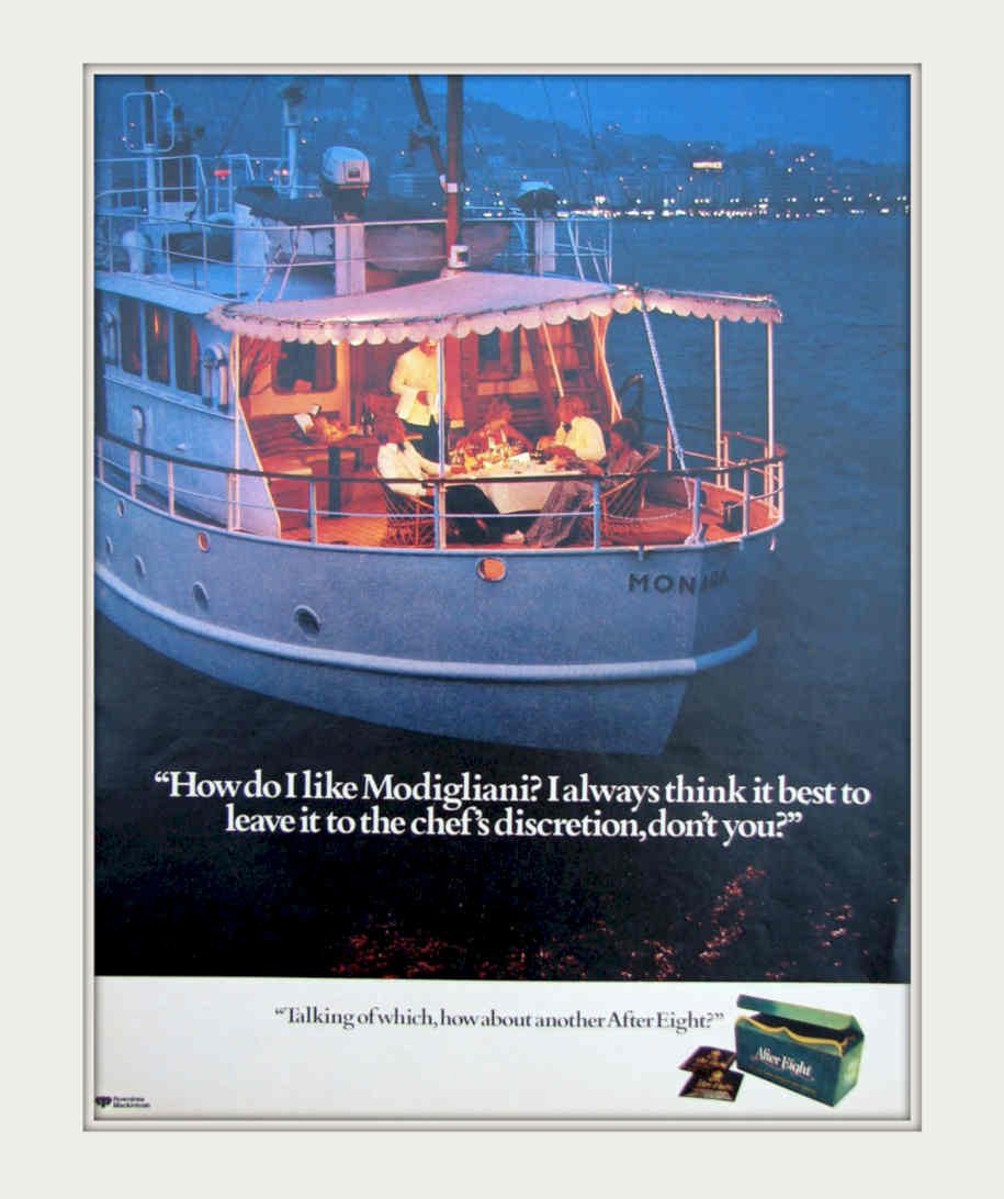 After Eight Riverboat Vintage Retro Advert Poster A4 Photo Print