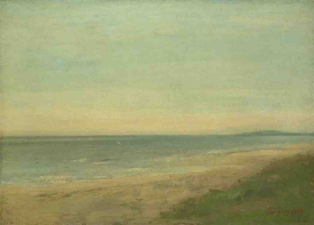 After Gustave Courbet The Sea near Palavas A4 Photo Print