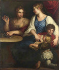 After Padovanino Cornelia and her Sons A4 Photo Print