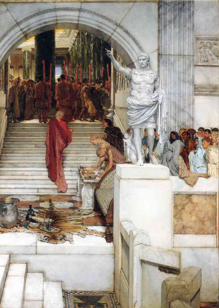 After The Audience Almatadema A4 Photo Print