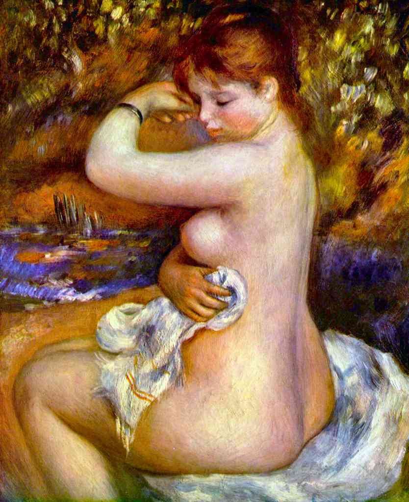 After The Bath Renoir A4 Photo Print