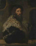 After Titian Portrait Of A Man Girolamo Fracastoro) A4 Photo Print