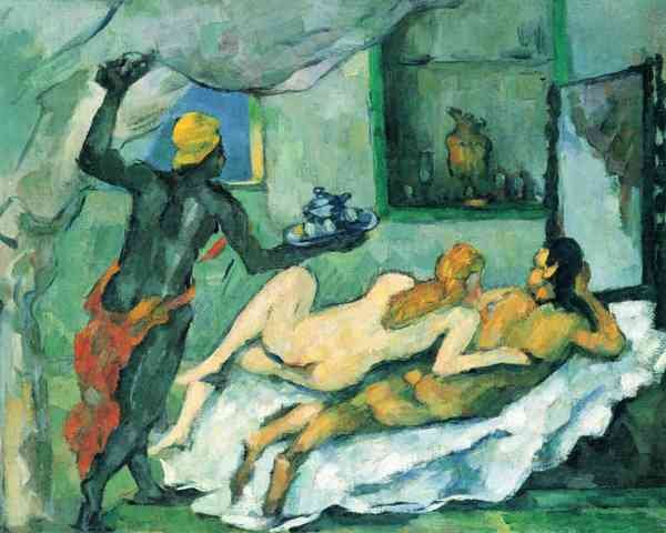 After lunch in Naples by Cezanne A4 Photo Print