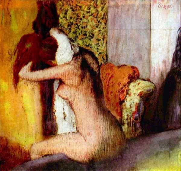 After the Bath by Degas A4 Photo Print