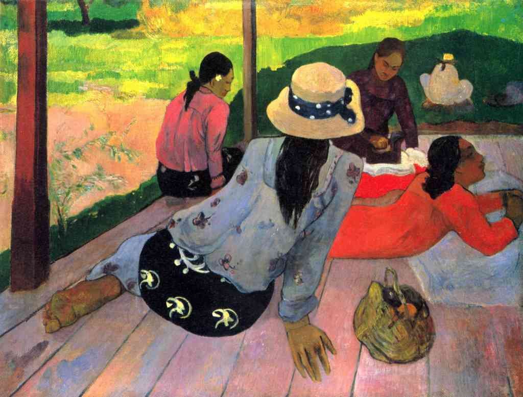 Afternoon Quiet Hour Gauguin Impressionism A4 Photo Print