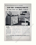 Aga Cooker 1940s Vintage Retro Advert Poster A4 Photo Print