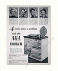 Aga Cooper Wives Vintage Retro Advert Poster A4 Photo Print