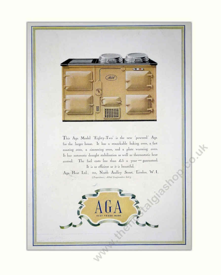 Aga Toughly Two Vintage Retro Advert Poster A4 Photo Print