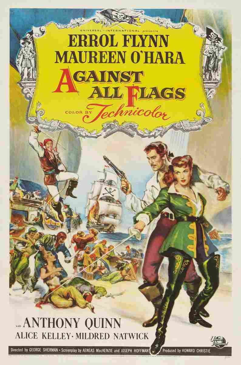 Against All Flags 01 film star poster A4 Photo Print