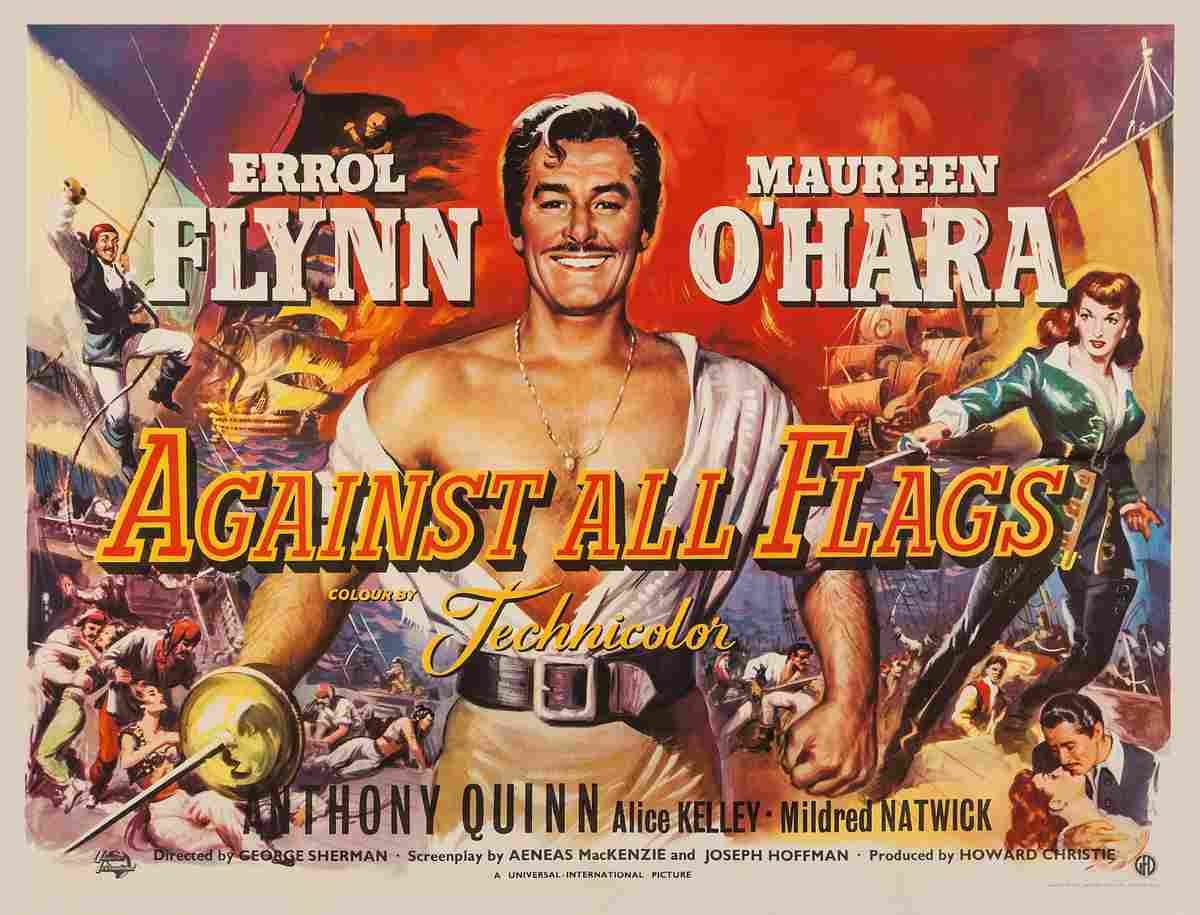 Against All Flags 15 film star poster A4 Photo Print