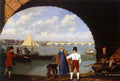 Agasse Jacques Laurent Landing at Westminster Bridge Art A4 Photo Print