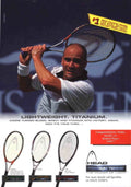 Agassi Tennis Head Vintage Retro Advert Poster A4 Photo Print