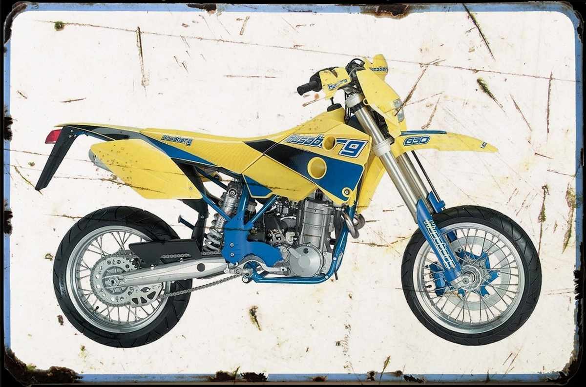 Aged Husaberg FS650e 2002 A4 Photo Print