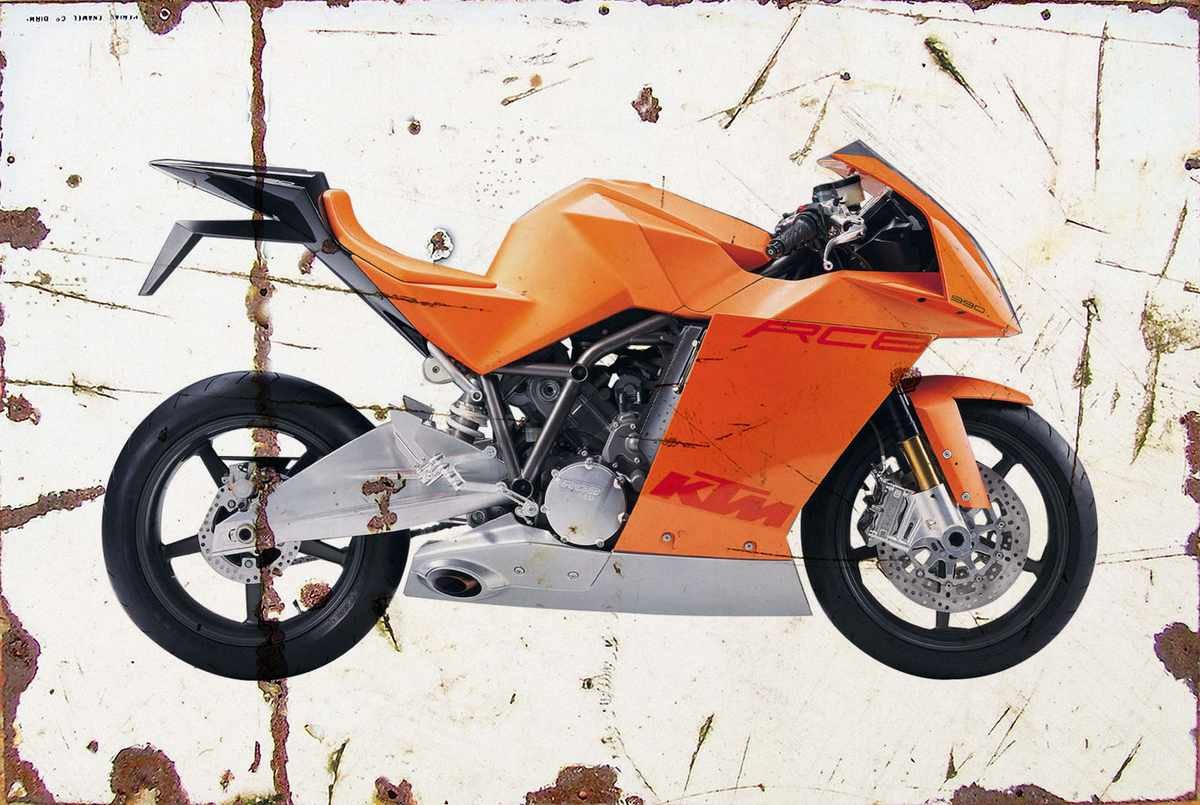 Aged KTM RC8 2004 A4 Photo Print