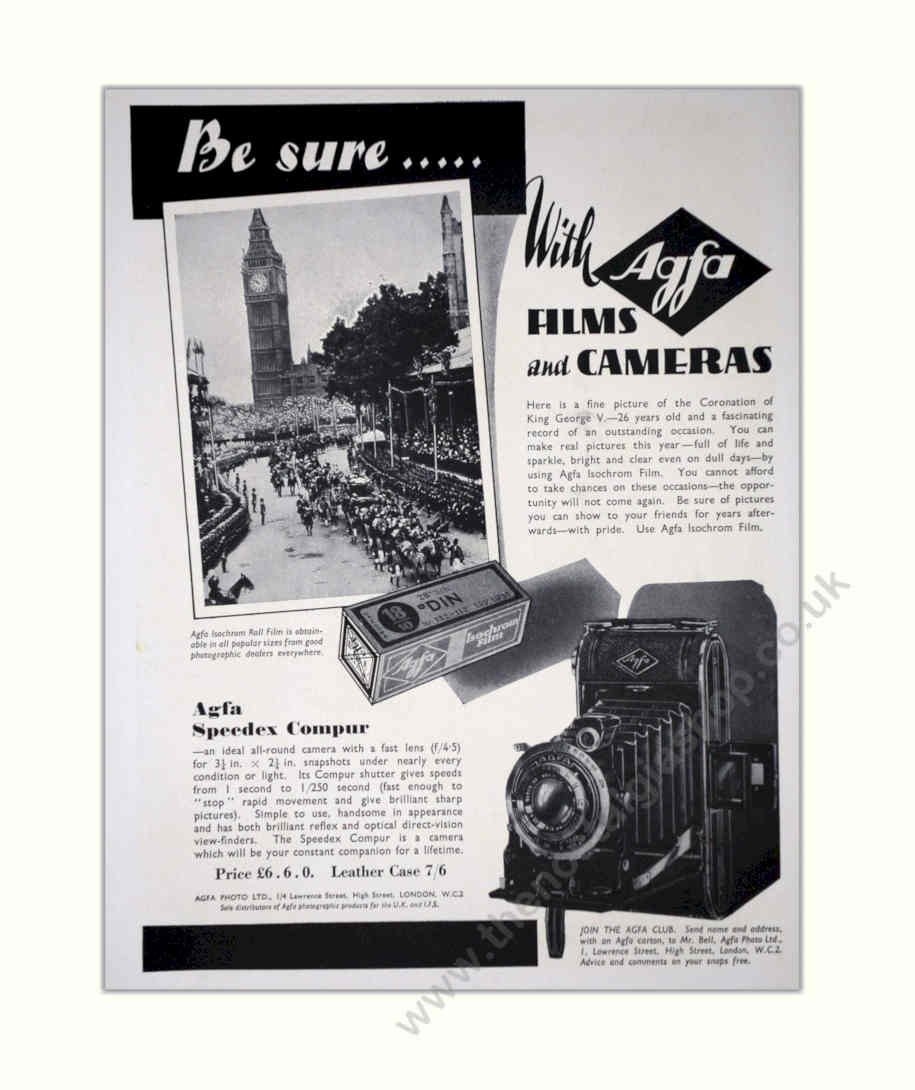 Agfa Hasselblad Speedex Vintage Retro Advert Poster A4 Photo Print