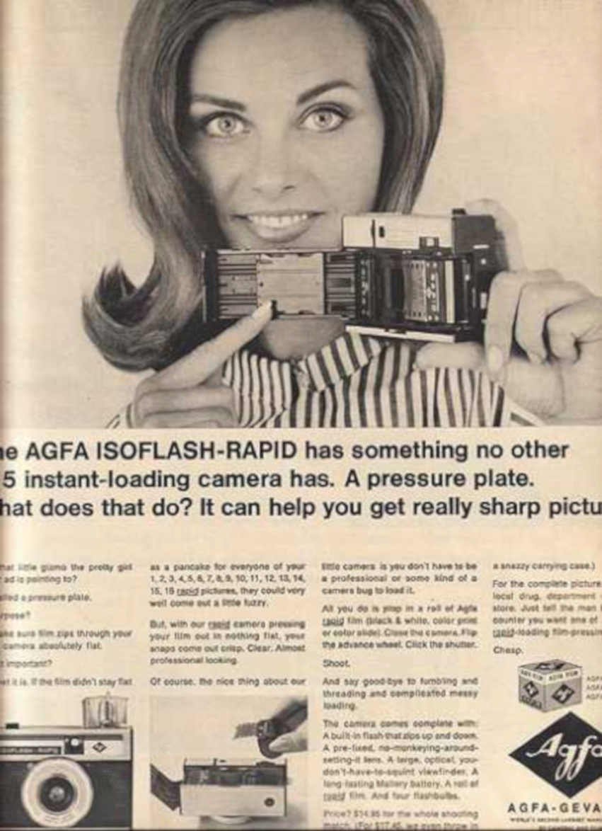 Agfa Isoflash Rapid Vintage Retro Advert Ads A4 Photo Print