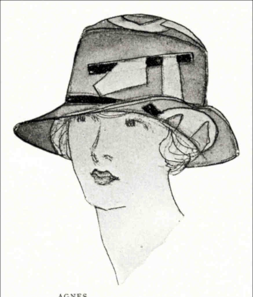 Agnes Hat Drawing Vintage Retro Advert Poster A4 Photo Print