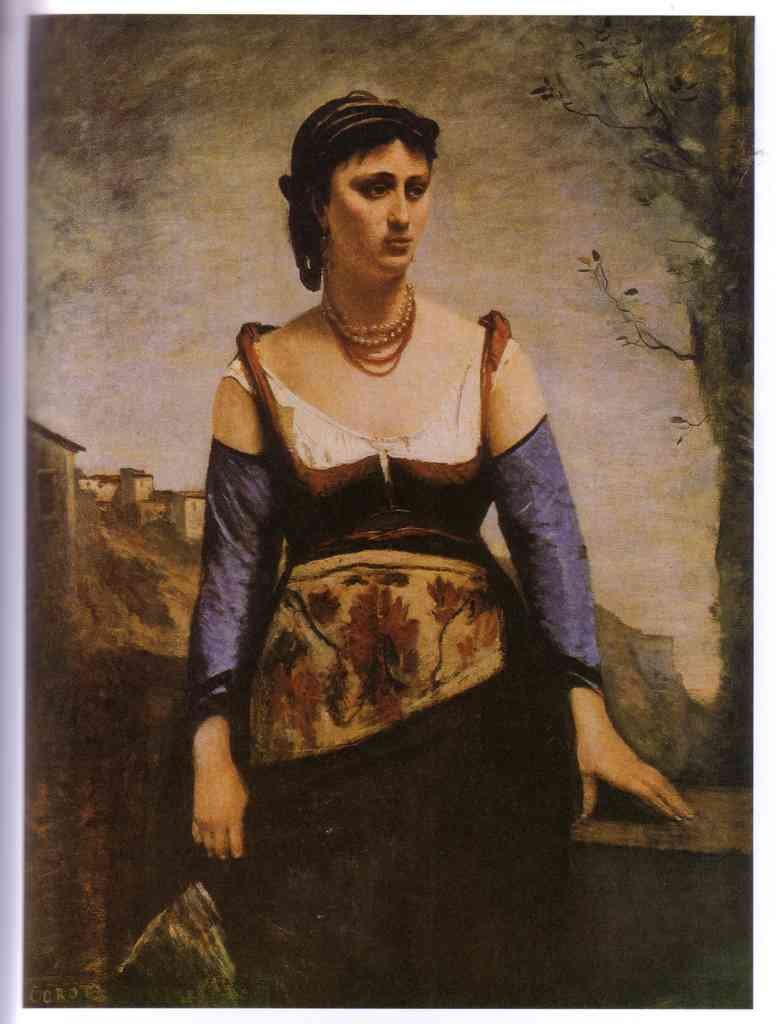 Agostina 1866 Corot Impressionism A4 Photo Print