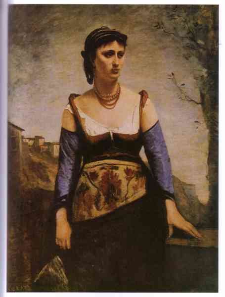 Agostina 1866 by Corot Impressionism A4 Photo Print