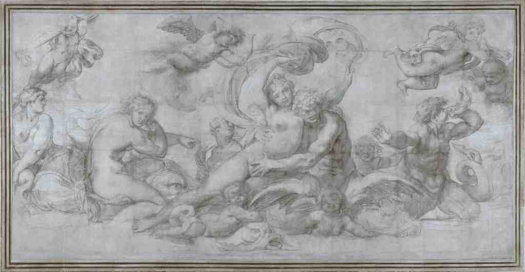 Agostino Carracci A Woman borne off by a Sea God A4 Photo Print