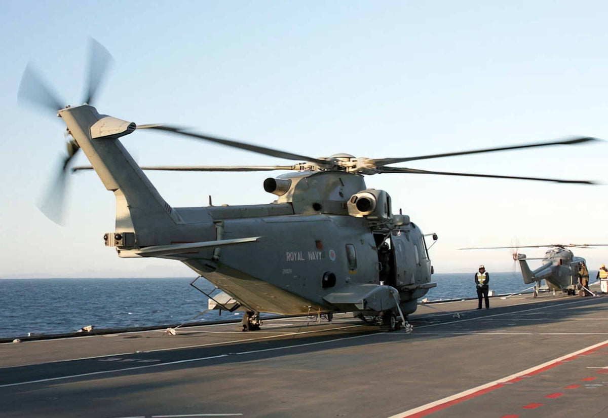Agustawestland Aw101 Ehindustries Eh101 Merlin 8 (2) Military A4 Photo Print