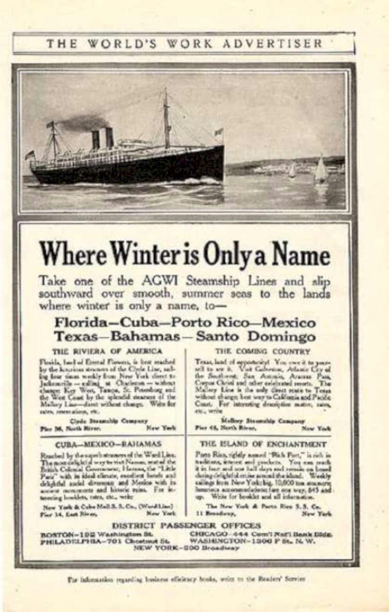 Agw Steamship Travel Vintage Retro Advert Ads A4 Photo Print