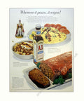 Ai Sauce Plate Vintage Retro Advert Poster A4 Photo Print