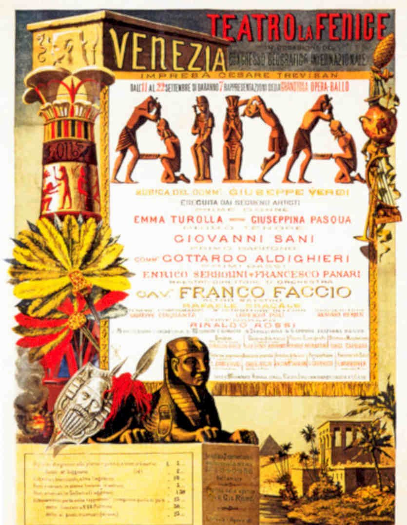 Aida Venice 1871 Vintage Retro Advert Poster A4 Photo Print