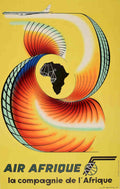 Air Afrique 1963 Vintage Retro Advert Poster A4 Photo Print