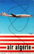 Air Algerie Constellation 2 Vintage Retro Advert Poster A4 Photo Print
