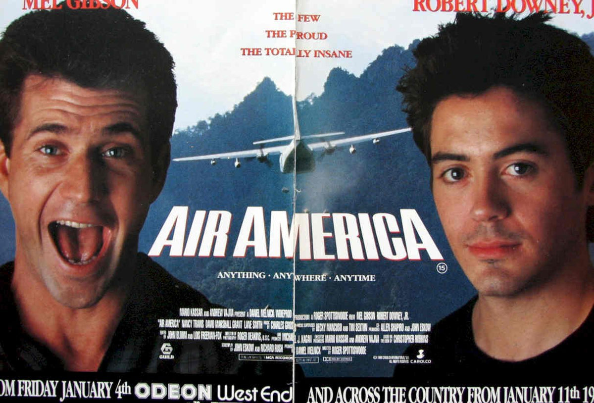 Air America Gibson Vintage Retro Advert Poster A4 Photo Print