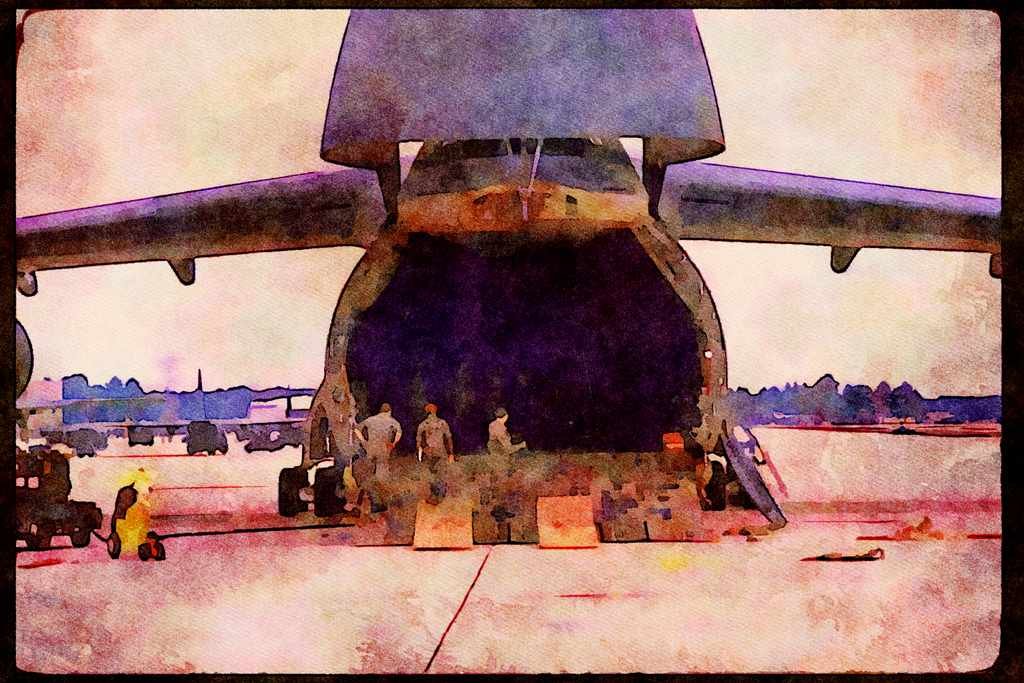 Air Force 396003 Rockwell Strategic Bomber A4 Limited Edition Watercolour Print