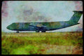 Air Force 396008 Air Force Lockheed C 5B A4 Limited Edition Watercolour Print